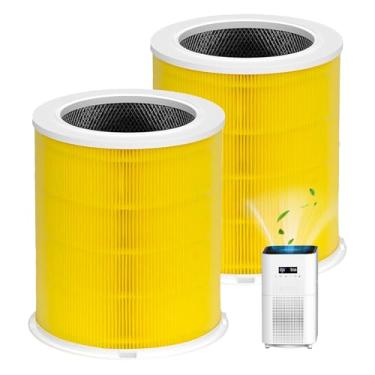 Imagem de Alvamoyle Substituição de filtro AP401 AP402, compatível com purificador de ar Dayette AP401 AP402 e JOWSET AP402 AP403, sistema de filtragem de 4 estágios, pacote com 2 (filtro de animal de estimação