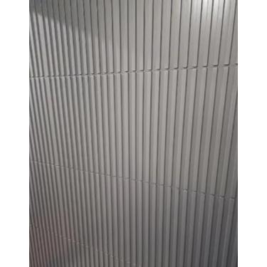 Imagem de Placas de Revestimento PVC 3D Preto e Branco, 25x25cm, Decorativa para Parede, Vários Kits Disponíveis (50,Ripado Preto)