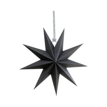 Imagem de Estrelas De Papel De 9 Pontas Decorações De Natal 30cm Ornamentos Dobr