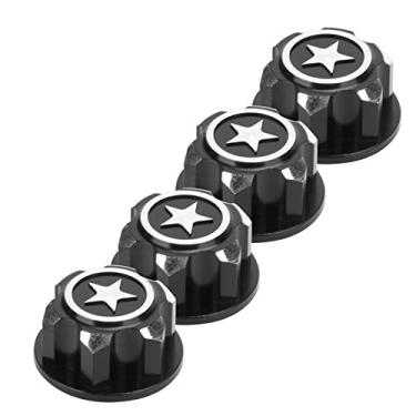 Imagem de Acouto Cubo de Roda RC - Maxx Liga de Alumínio Tampa do Cubo da Roda Acessório Fit Maxx 1/ Carro RC - Brinquedos e Jogos/Veículos Controlados Remotamente e por Aplicativo E/Veículo Controlado (Preto)