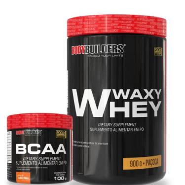 Imagem de Kit Waxy Whey 900g + BCAA 100g - Bodybuilders, Paçoca