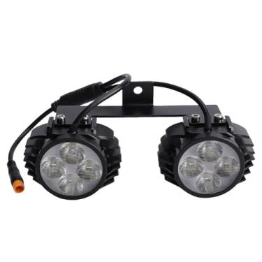 Imagem de XUXHOU Luzes de Bicicleta, Impermeabilização, Alto Brilho, Led, Scooter Elétrica, Cabeça Dupla, Luz Frontal, Lâmpada de Guiador, Adequada para Veículos Compartilhados