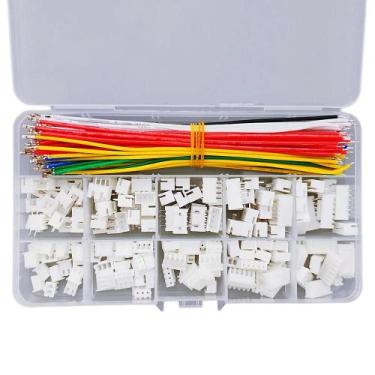 Imagem de Kit De Conectores JST XH De 2,54mm Com Fios De Silicone Pré-Crimpados,