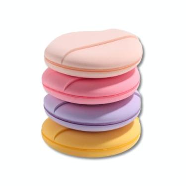 Imagem de Kit 4 Esponjas de Maquiagem – Toque Macio, Alta Elasticidade, Aplicação Impecável, Cores Pastel Premium para Base, Corretivo e Pó Compacto