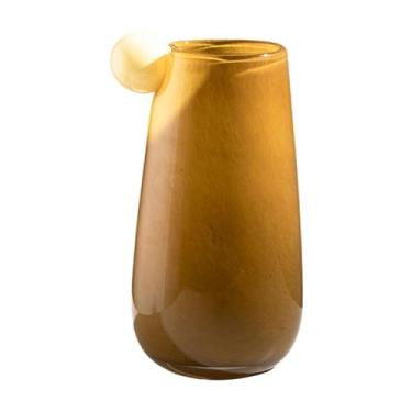 Imagem de IEUDNS Vaso de vidro, recipiente para flores, arranjo de flores secas, vaso decorativo para prateleira, mesa de cabeceira, sala de estar, decoração