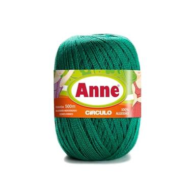 Imagem de Fio Anne 500m Círculo Original Linha Para Crochê Tricô Bordado Mercerizado Novelo Premium (5363 - ESMERALDA)