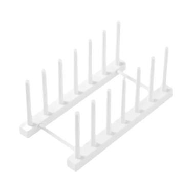 Imagem de Escorredor De Louça Plástico Multifuncional Organizador De Armazenamen