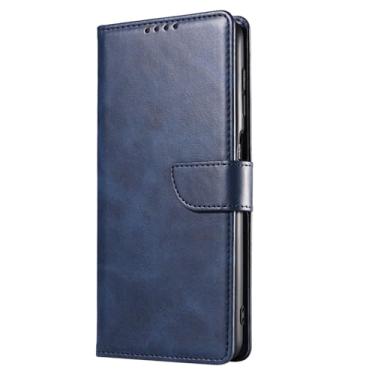 Imagem de Yunir Capa Carteira para S25 Ultra, Suporte para 3 Cartões Com Compartimento para Cartão de Crédito, Capa Protetora para Carteira S25 Ultra Com Porta-cartões, Fólio de Couro Com (Azul)