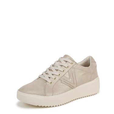 Imagem de Vionic Oxford feminino com cadarço Kearny, Couro metálico dourado, 6 Wide