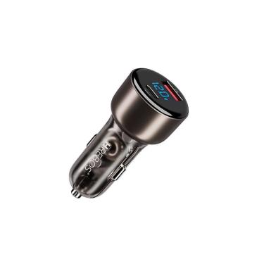 Imagem de Carregador Veicular Hrebos Crv501 Usb-a E Tipo-c 48w Turbo