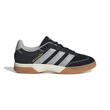 Imagem de adidas Tênis masculino Spezialist Indoor, Preto/Cinza/Dourado Metálico, 41