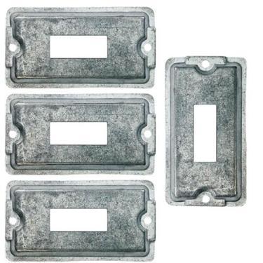 Imagem de 4 Tampa De Condulete Múltiplo Alumínio 1 Polegada 1 Tecla Sieg