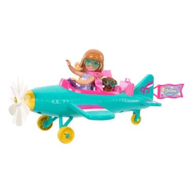 Imagem de Barbie Family Chelsea Conjunto Piloto Avião HTK38 Mattel