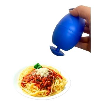 Imagem de Porta Queijo Ralado Dispenser Tempero Orégano Azul Bugatti