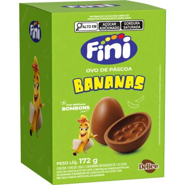 Imagem de Ovo de Páscoa Delice Banana Chocolate ao Leite 172g Recheado