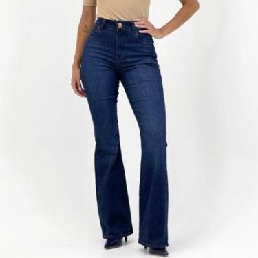 Imagem de Calça Tanise Jeans Flare Feminina-Feminino