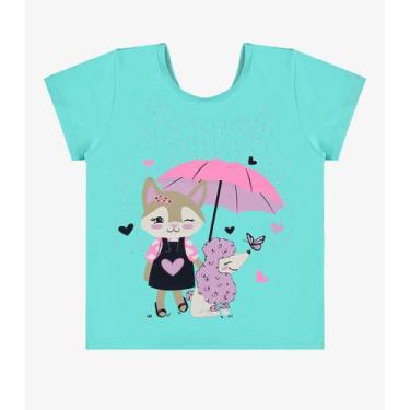 Imagem de Blusa Infantil Feminina Rovi Kids Azul, 3, Azul
