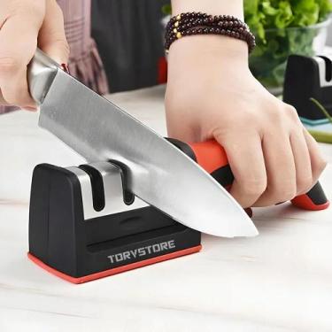 Imagem de Afiador E Amolador De Facas E Tesouras 4 Em 1 Profissional M - Congrat