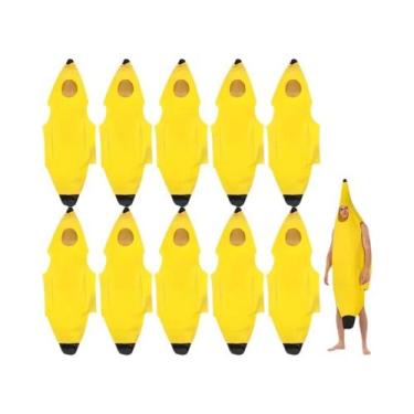 Imagem de Fantasia Engraçada De Banana Para Crianças E Adultos Para Shows De Tea