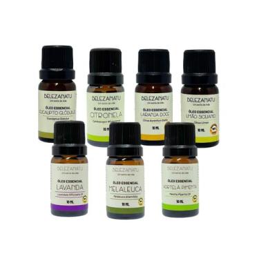 Imagem de Kit 7 Óleos Essenciais Lavanda, Melaleuca, Hortelã Pimenta e entre out