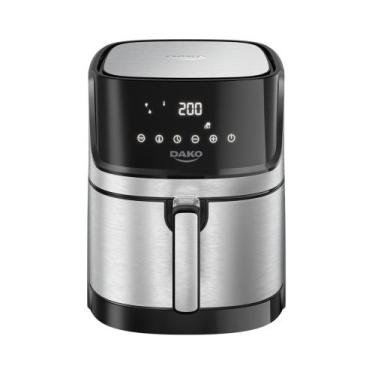 Imagem de Fritadeira Elétrica Sem Óleo Air Fryer Dako 5L Digital Touch, Preto e 