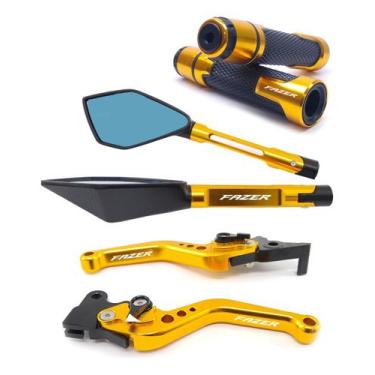 Imagem de Kit Manete Manopla Retrovisor Fazer 250 150 Fz25 Fz15 Abs - Special Li