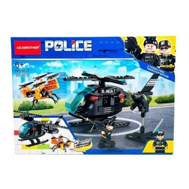 Imagem de Blocos de Montar Helicóptero S.W.A.T 200 pçs 8627 - Dorémi - COML Bela