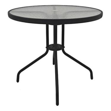 Imagem de Mesa De Jardim Aco Redonda 70x80x80cm - Nice - BRAZIL HOME LIVING