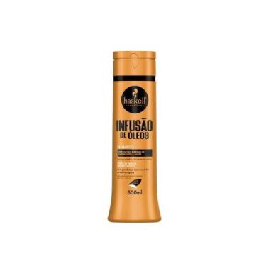 Imagem de Shampoo Haskell Infusão de Óleos 300ml  Nutrição, Hidratação e Brilho 