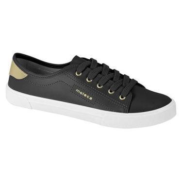 Imagem de Tênis Casual Moleca Feminino Flatform Baixo Conforto 5296261, Preto, D