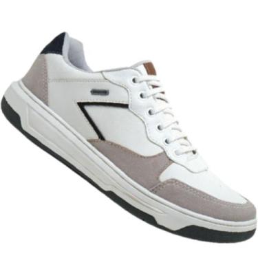 Imagem de Sapatenis Confort Way 802501 Masculino, Branco, 41