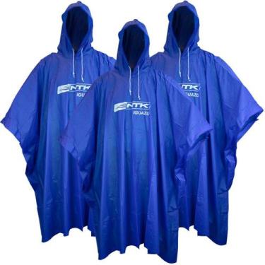 Imagem de Kit 3 Poncho Capa de Chuva Impermeável Com Capuz P/ Pesca Caminhada E 