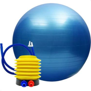 Imagem de Bola Pilates Yoga 55cm Antiestouro Com Bomba Fitness Fisioterapia Acad