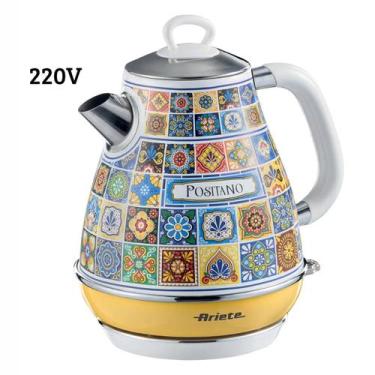 Imagem de Chaleira Elétrica Linha Positano Ariete 1,7L Aço Inox Base 360 Graus e