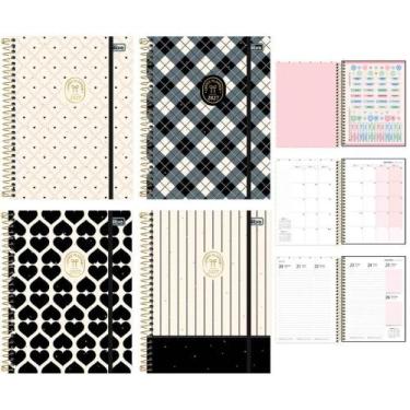 Imagem de Agenda Planner 2024 WEST Village Espiral 80 Folhas Pacote com 04 - Til
