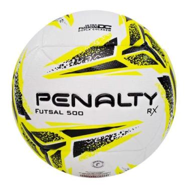 Imagem de Bola Penalty Futsal RX500 XXIII Branco Amarelo Preto, UN