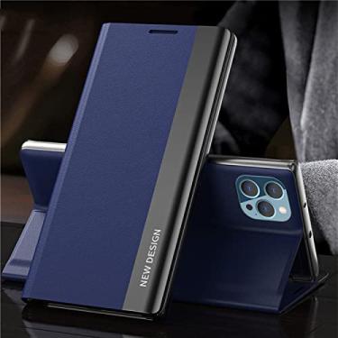 Imagem de Flip Case para Samsung Galaxy S20 FE S21 S22 Ultra S7 Edge S8 S9 Plus S10 Lite Carteira de Luxo Suporte para Telefone Coque Bolsa Magnética, Azul, Para S20 Ultra