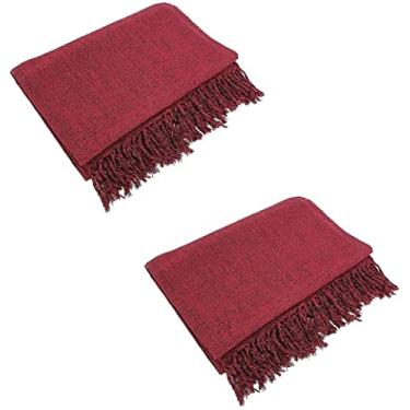 Imagem de Kit 2 Mantas Para Sofá Tipo Manta Capa De Sofá 2,40 X 1,80 Cor:Vermelho Mesclado