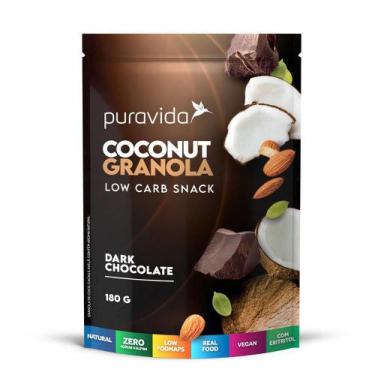 Imagem de Granola Coconut Dark Chocolate Sem Glúten Puravida 180G