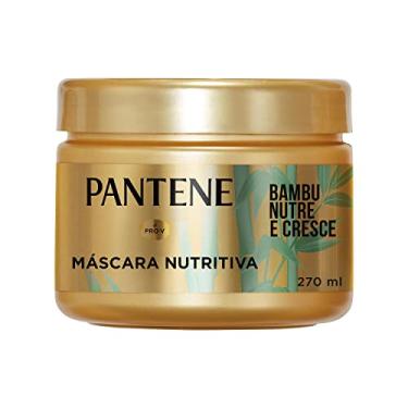 Imagem de Pantene - Máscara Capilar Nutritiva Bambu Nutre e Cresce, com Óleo Capilar de Rícino e Cafeína, Tratamento Capilar Reparador, 270 ml