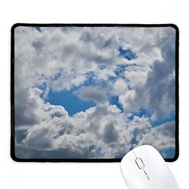 Imagem de Mousepad Blue Sky White Clouds Tapete de borracha para jogos