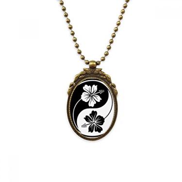 Imagem de DIYthinker Culture Yin-yang Colar antigo com pingente de contas vintage