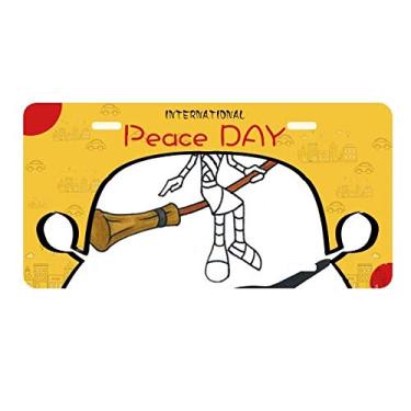 Imagem de DIYthinker Placa de carro Egypt Mummy Halloween Wizard Horus para decoração de carro Dia da Paz