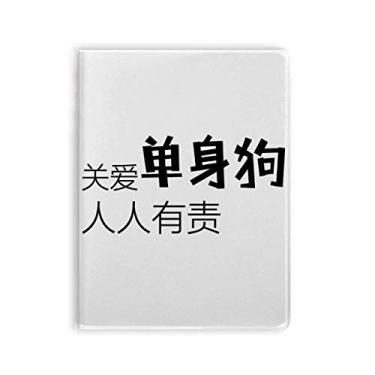 Imagem de Diário de capa macia com estampa chinesa Caring Single Notebook