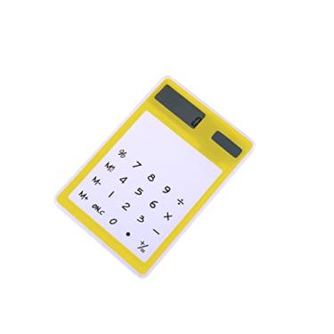 Imagem de BCOATH Calculadora Pequena Calculadora Padrão Calculadoras Pequenas Calculadora Simples Calculadora Transparente Computador Pequeno Tela Sensível Ao Toque Aluna Portátil