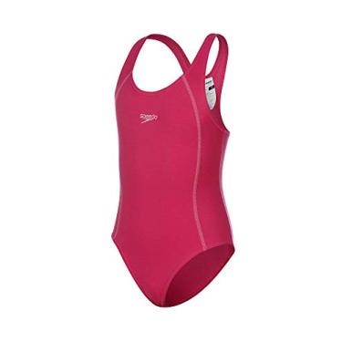 Imagem de Maiô Juvenil, Speedo, Acqua Basic, Acquaplus Liso com Costas Nadador Fechada, tamanho 14 - Rosa