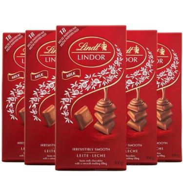 Imagem de Kit c/ 5un Chocolate Suiço LINDT Lindor Milk 100g