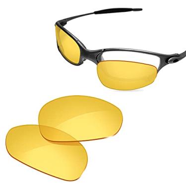 Imagem de Glintbay Lentes de óculos de sol de substituição 100% precisas para Oakley Juliet - Amarelo cristal não polarizado