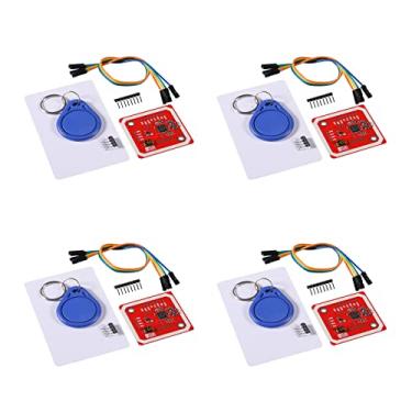 Imagem de DIANN PN532 NFC NXP RFID Módulo V3 Kit de Módulo Leitor de Comunicação de Campo Próximo Kit I2C SPI HSU com Cartão Branco S50 Cartão Chave para Smart Phone DIY Android (pacote com 4)
