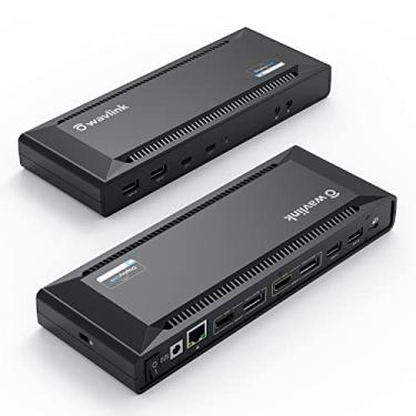 Imagem de WAVLINK Estação de ancoragem universal dupla USB-C 2K com fornecimento de energia UG69PD2